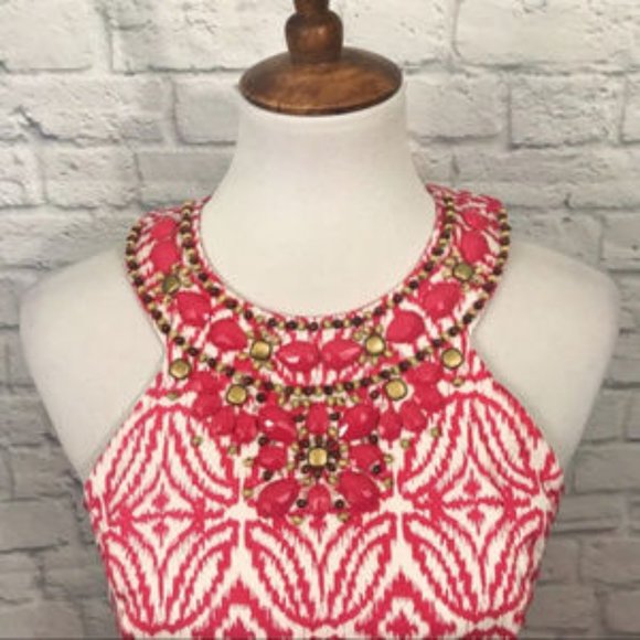 INC International Concepts Beaded Halter Dress 8 - Picture 3 of 6